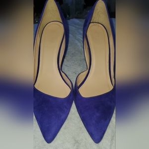 J. Crew Colette suede d'Orsay pumps - 7.5 - Blue